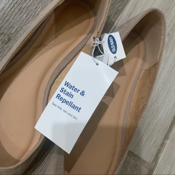 NWT Old Navy Faux Suede Tan Flats Shoes - Picture 6 of 6